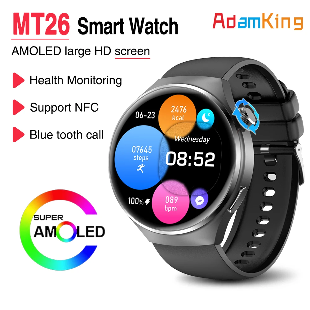 

Смарт-часы с AMOLED-экраном 1,43 дюйма и поддержкой Bluetooth