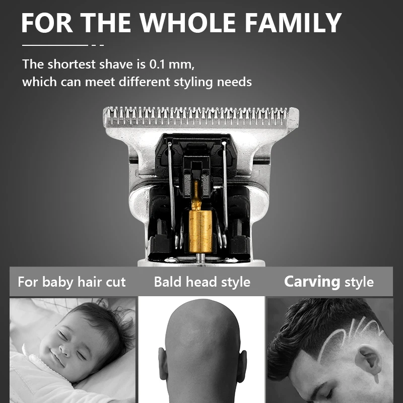 LCD Hair Clippers Professional Hair Cutting Machine Beard Trimmer For Men Barber Shop Electric Shaver Vintage T9 Cutter hair trimmer hair clipper electric shaver