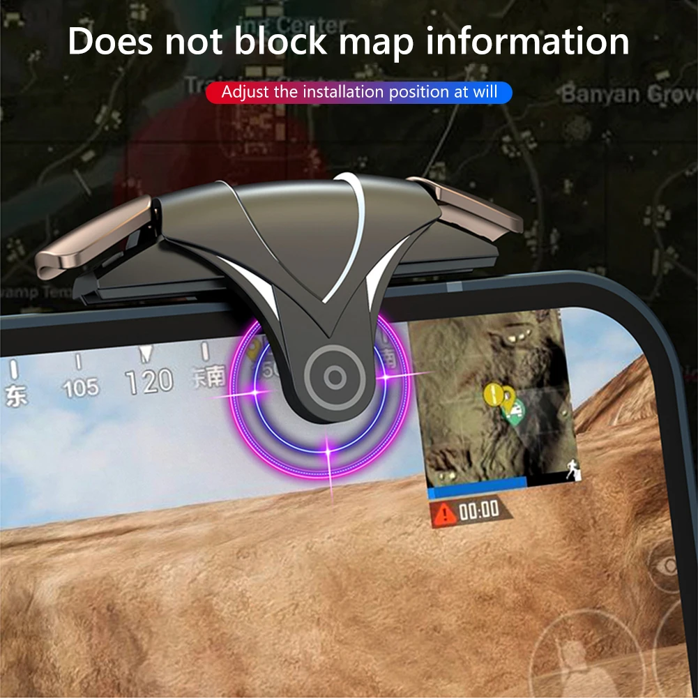【Eco-friendly】 for PUBG 4 Finger Mobile Gaming Trigger Latency-Free Pulse Key Button Aim Trigger Button for Ios Mobiles Phones.