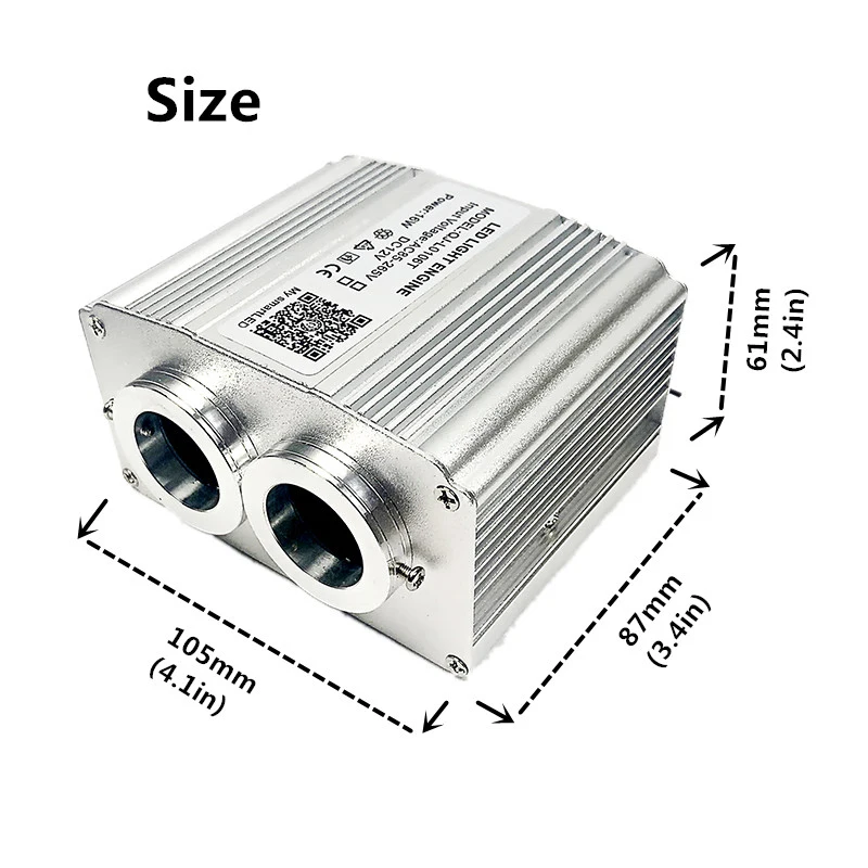 Description Picture 5 of itemOptic Lighting Smart APP 16W Twinkle Fiber engine RF control Cable Starry Effect Ceiling Double Heads Lights car room lamp new