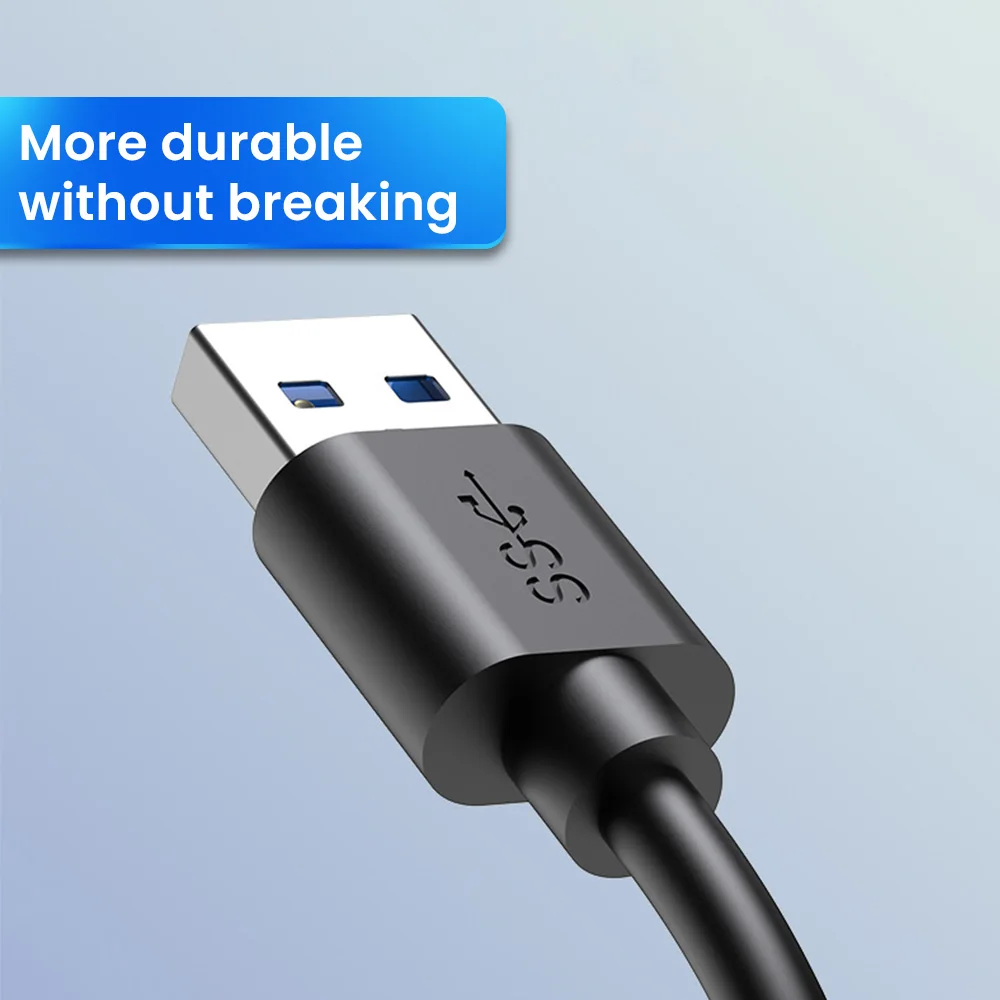 Enhanced High-Speed Multi-Port USB Hub with Type C Adapter for Laptops and Computers
