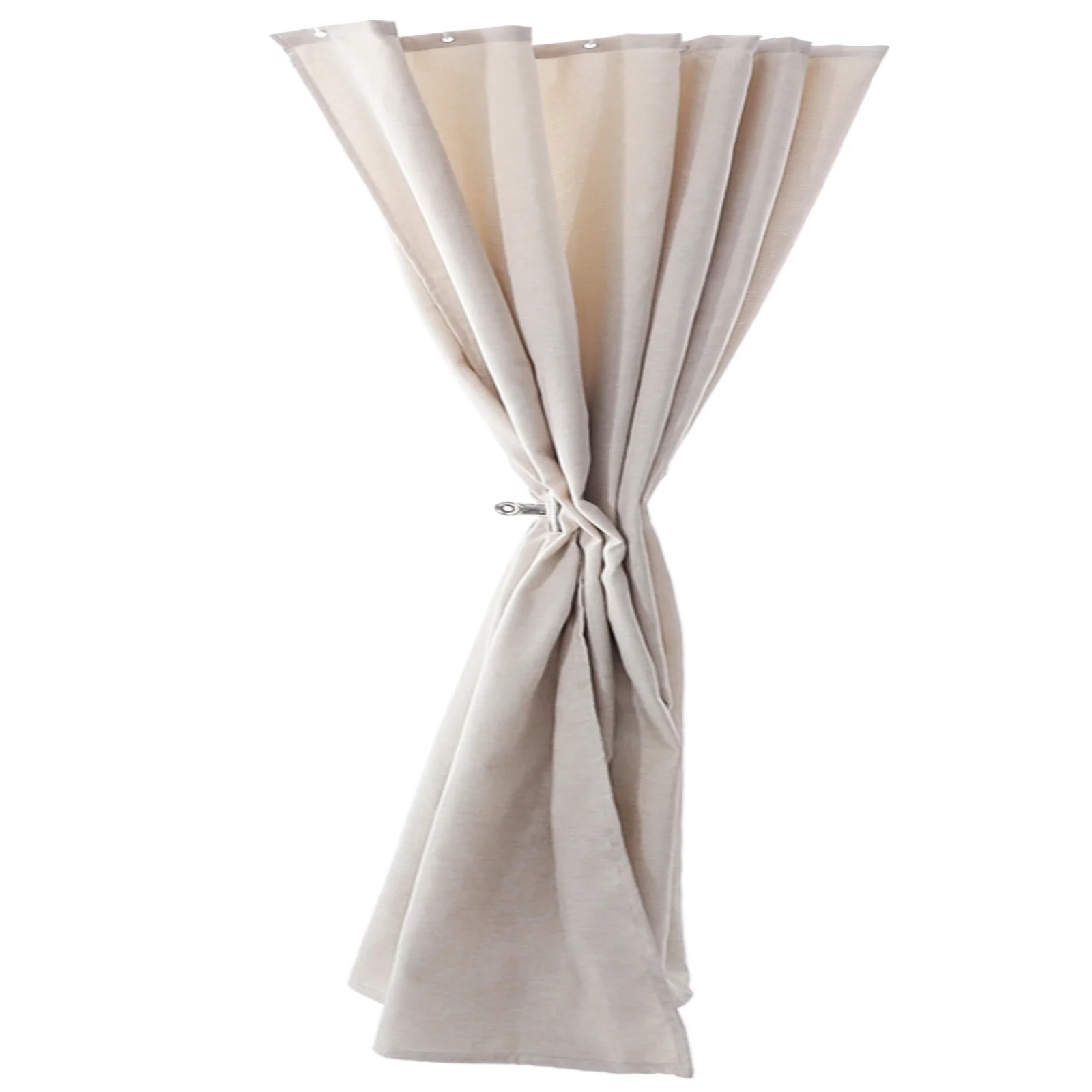 

Hotel Bathroom Curtain Solid Color Linen Partition Curtain Shower Curtain