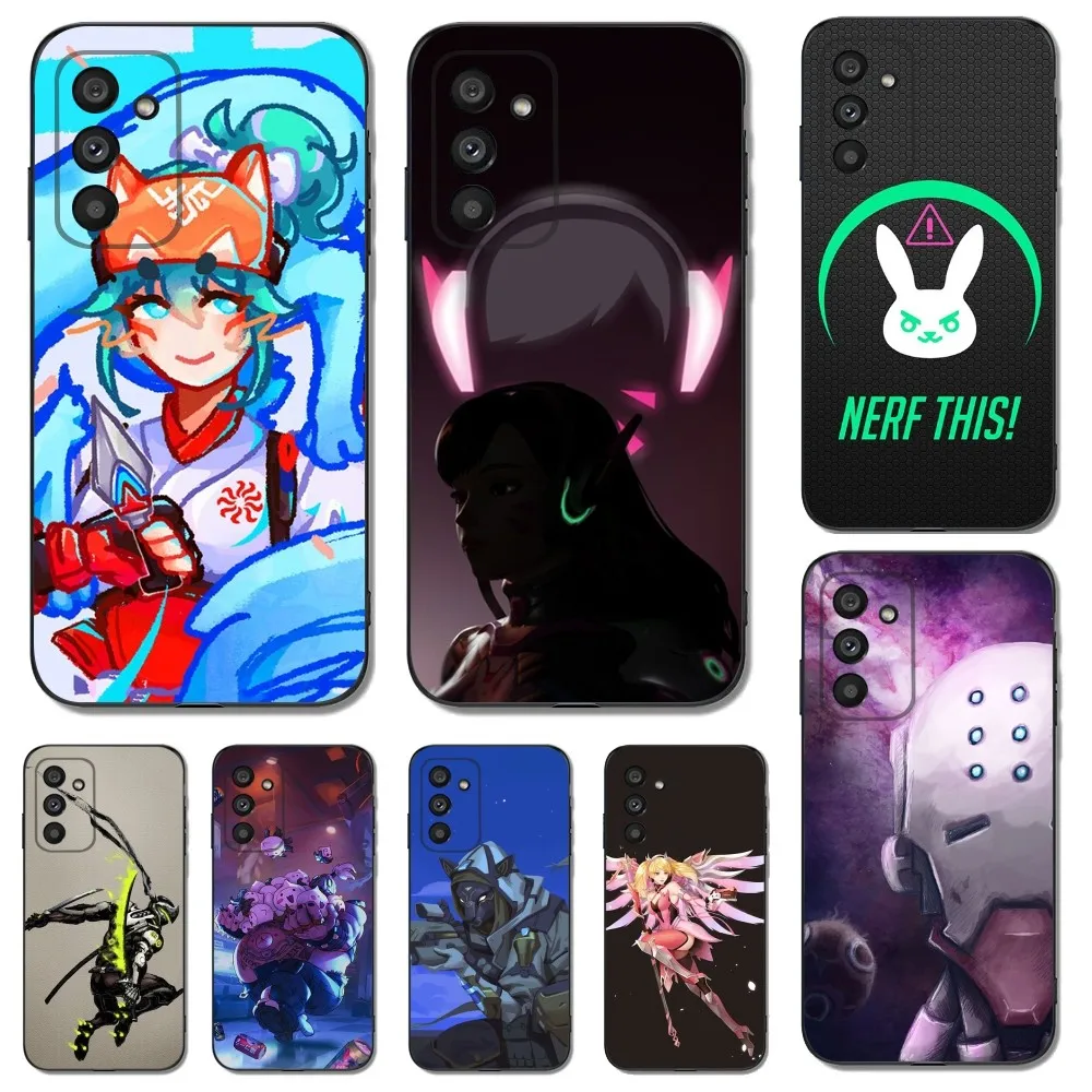 Custodia Per Telefono Game O-Overwatch Per Samsungs23,S22,S21,S20 Ultra Pro S10,S30Plus,20 Cover Ultra Nera
