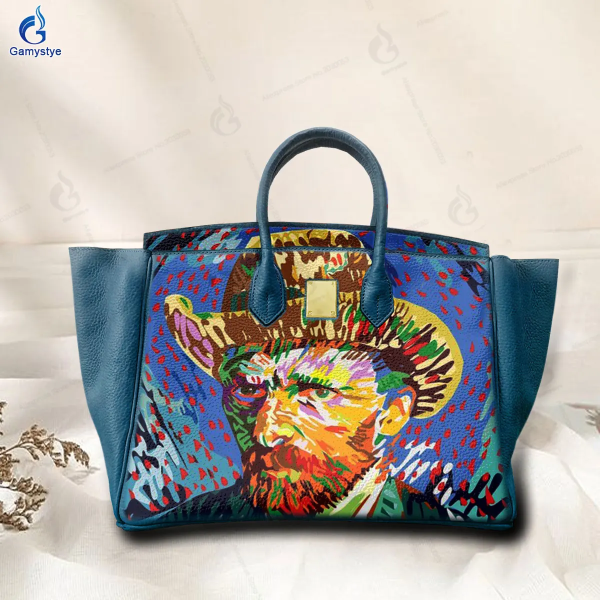 Whitney Large Graffiti Leather Tote