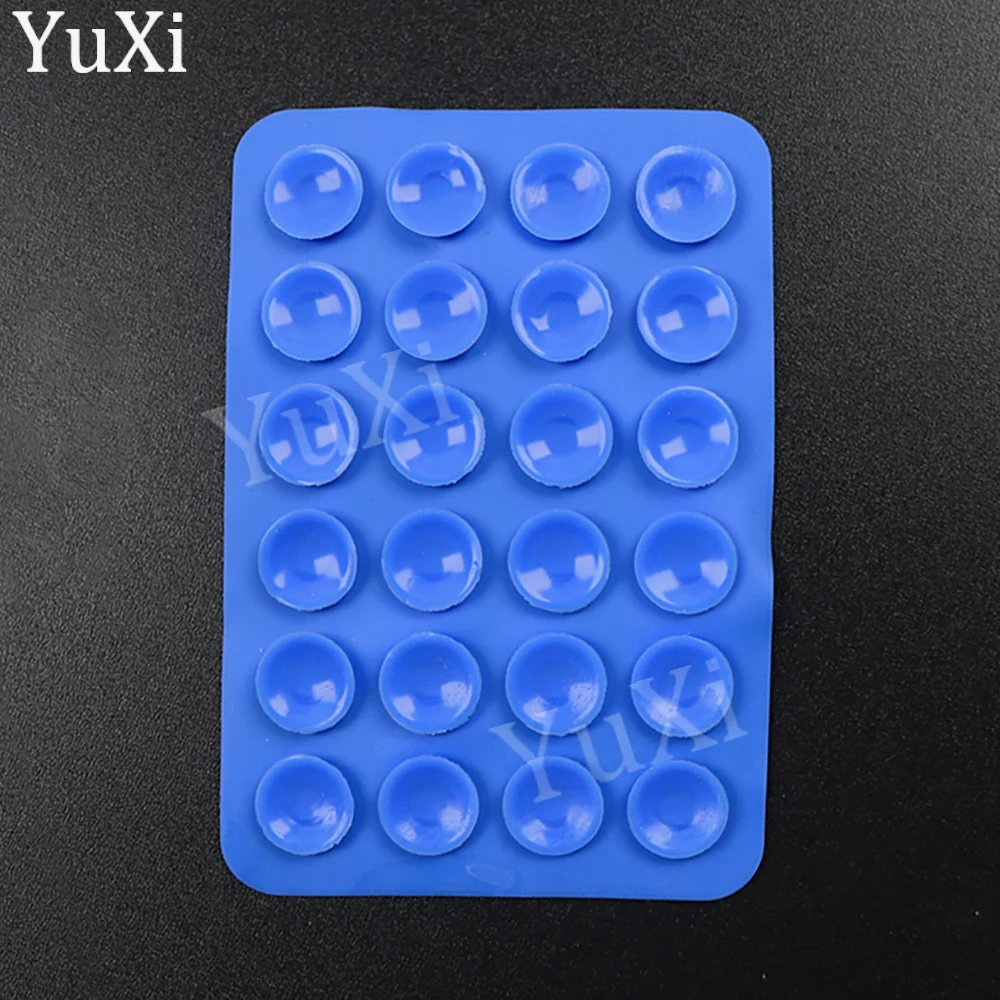 Suction Cup Silicone Phone Stand - Anti-Slip Rubber Pad Pack