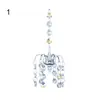Fuax Crystal Hanging Decorations Outdoor Window Rhinestone Sparking Pendant Hanging Ornament Home Garden Decor 2