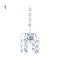 Fuax Crystal Hanging Decorations Outdoor Window Rhinestone Sparking Pendant Hanging Ornament Home Garden Decor 2