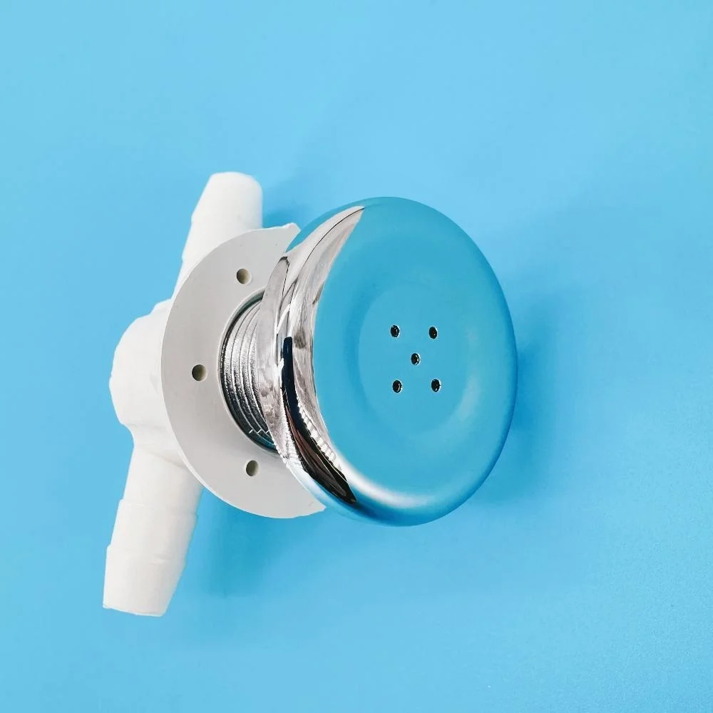 &Phi;11.5mm Five-hole Needle Nozzle 35mm ABS Cover Bubble Nozzle Chromed Cap Nylon Base Hot Tub Air Jet Massage Bathtub Jet