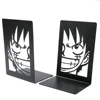2pcs Anime Bookends 3 Style, Non-Slip Metal Book Ends Office Bookends for Fans Collection Organise Desktop Bookends 3