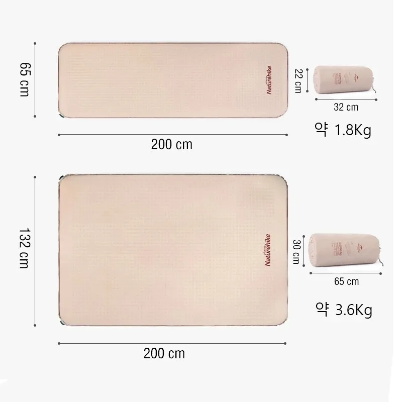 Naturehike Air Mat Ultralight Elasticity Sponge Automatic Inflatable Mat Portable Folding Outdoor Camping Air Mattress 2025