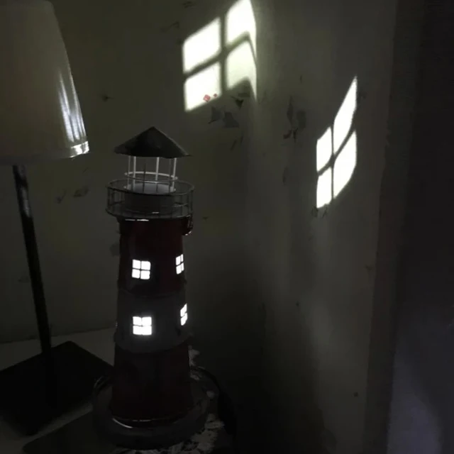 Faro Portacandela Decorativo In MetallO - Decorazione Nautica Per Casa E Feste - Foto 7