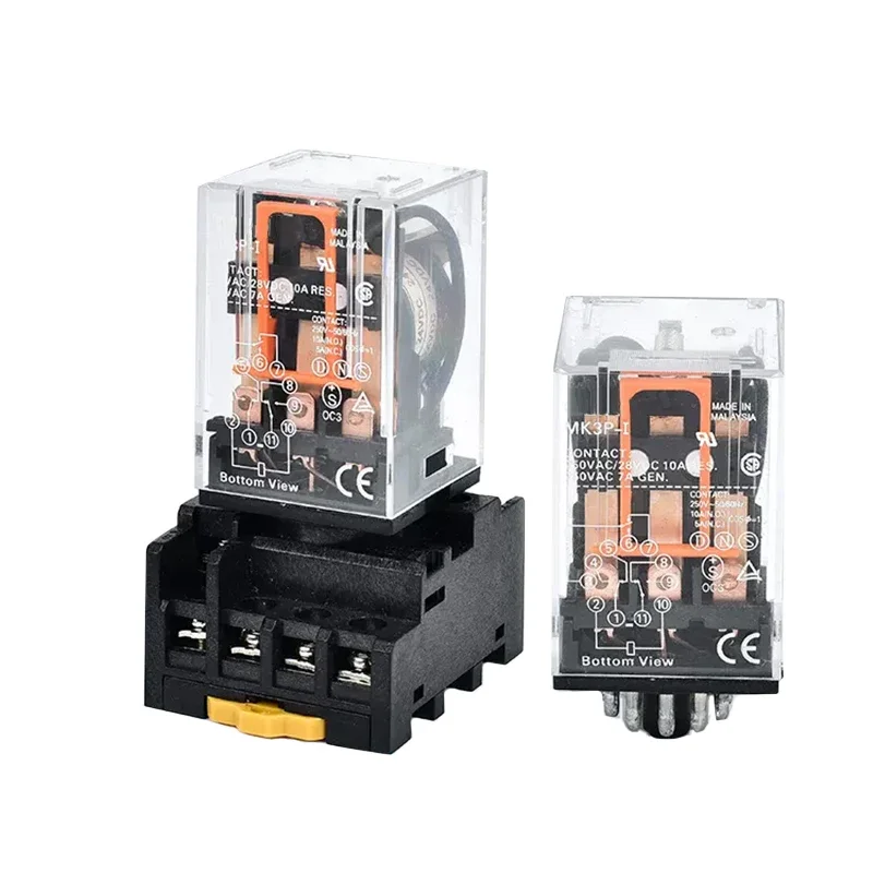 ߰  MK2P-I MK2P MK3P ̽  ڱ , DC12V DC24V AC12V AC24V AC110V AC220V