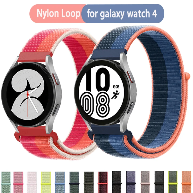 Nylon Strap For Samsung Galaxy Watch 5/5 Pro 40mm 44 Active 2/Watch 3 45mm/46mm/42/22 Gear S3 20mm Galaxy Watch 4 Classic Band_voghion.com