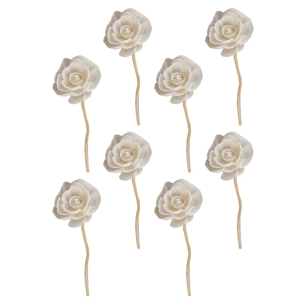 8 Pcs Aromaterapia Stick Rattan Sola Flower Office Home Decor Diffusore Oli Profumi Per Profumo In Legno