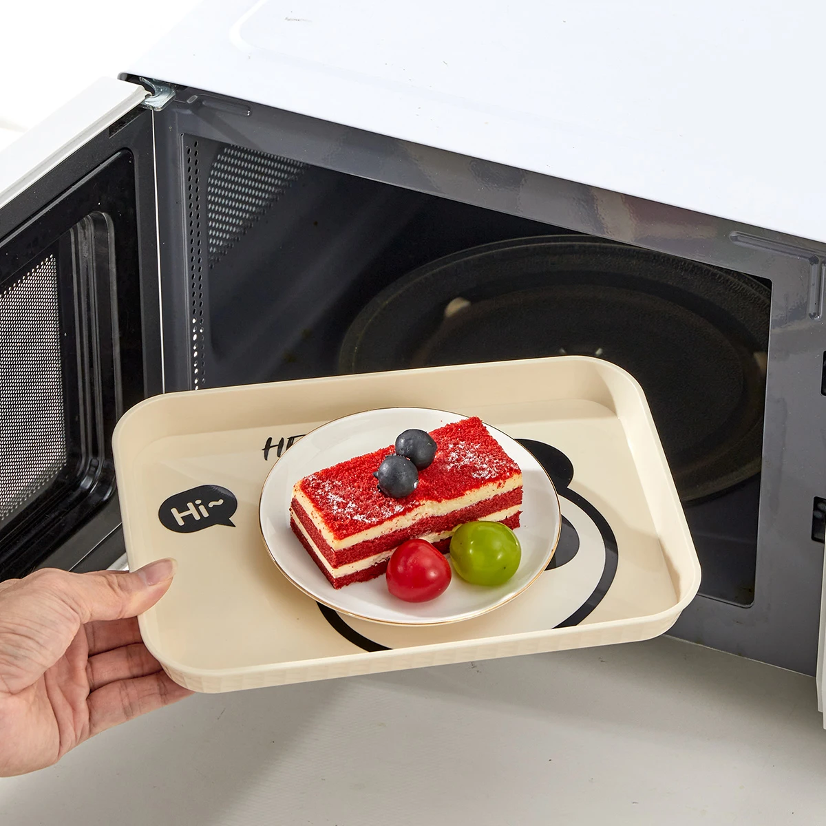 Storage tray Food storage tray rectangular for home kitchen