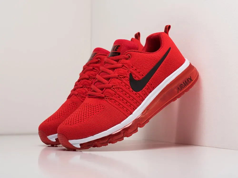 Nike-Zapatillas Air Max 2017 para hombre, color rojo, de verano -