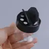 130ml-600ml Seasoning Bottle Spice Jars with Butterfly Lids Labels Plastic Clear Herbs Powders Salt Pepper BBQ Condiment Box 6