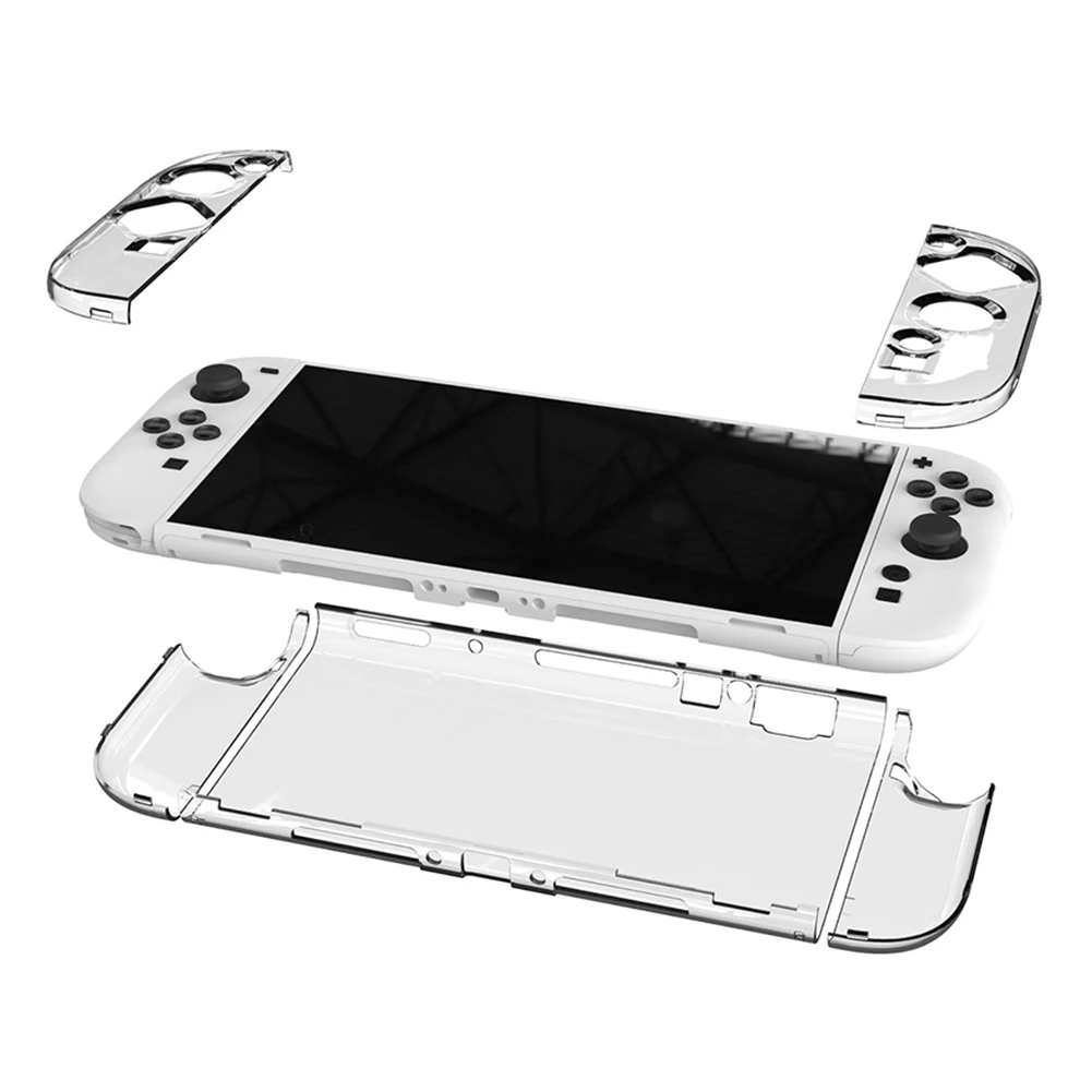 Split Clear PC Hard Case For Nintendo Switch 2 Console Anti-Fall Full Protection Skin Sleeve Anti-Scratch Protective Cover Shell