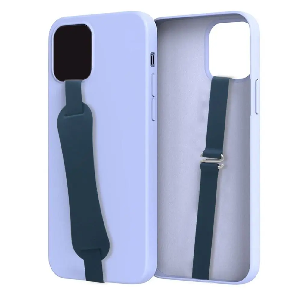 Elastic Silicone Grip Loop Wristband with Soft Phone Strap