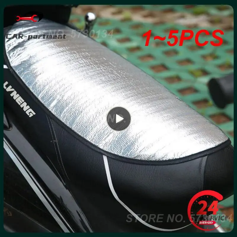 

1~5PCS Motorcycle Seat Cover Waterproof Summer Scooter Sun Pad Heat Insulation Cushion Prevent Bask