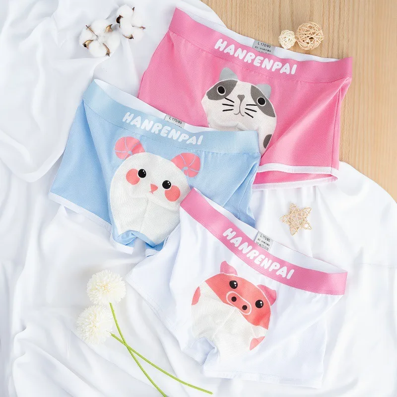 Cute Men's Underwear Animals Cartoon Print Boys U Convex Pouch Boxer Shorts Youth Comfy Swim Panties Briefs Slip Hombre Bottoms весенняя осень дети обувь baby boys девушки детские случайные кроссовки дышащий мягкий анти slip запуск спортивная обувь