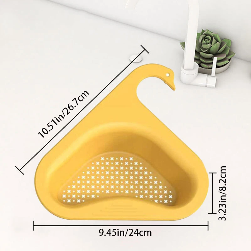 Kitchen Leftover Sink Elephant Swan Drain Basket Sink Leftover Soup Filter Rack Multifunctional Hanging Drain Rack Sink Strainer rubber spatula Kitchen Tools & Gadgets