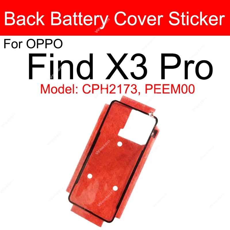 Back Battery Cover Adhesive For OPPO Find X X2 X3 X5 X6 Pro Find