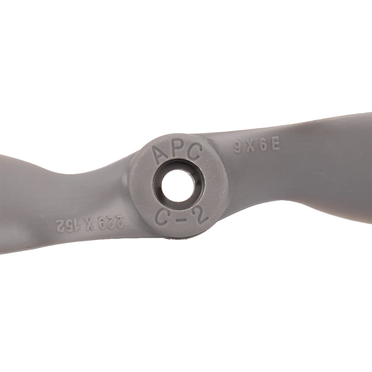 Hélice RC 10x7e pour moteur brushless, pale montrant les inscriptions techniques.