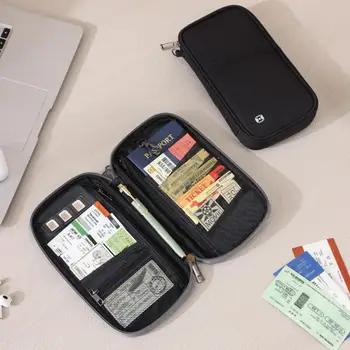 Portafoglio singolo con protezione RFID Proteggi i tuoi carte di credito e passaporto durante i viaggi