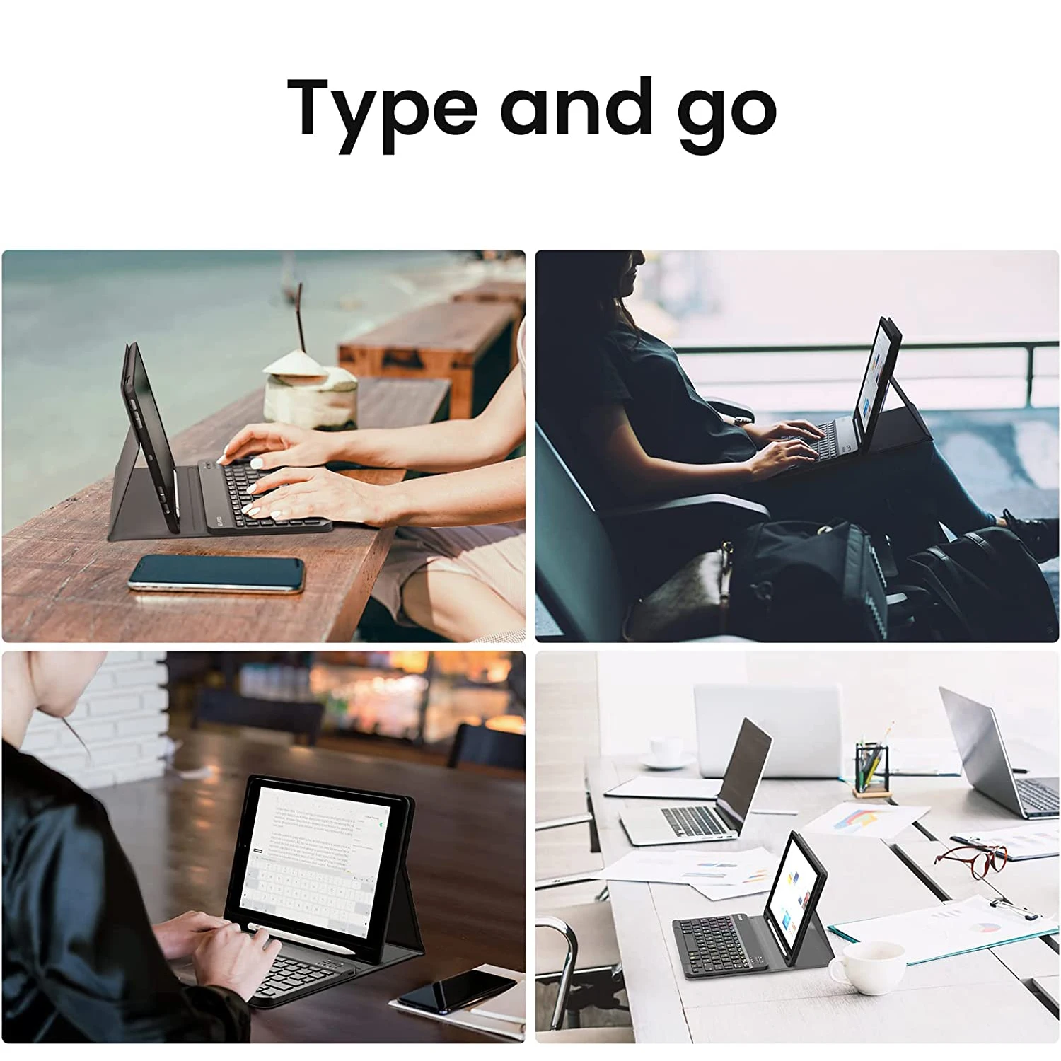Universal Magic Keyboard Case with Wireless Mouse