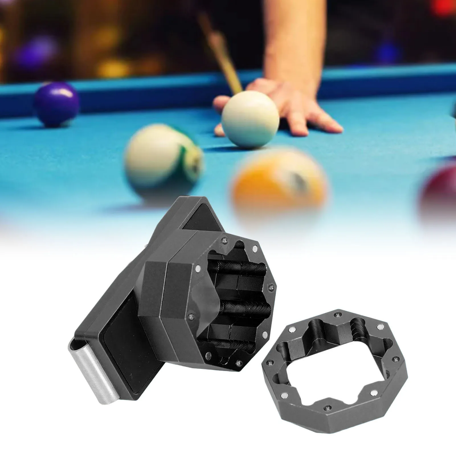 Pool Chalk Clip 3 Layers Aluminum Universal Billiard Chalk Holder Drop Resistant Wear Resistant for Billiard Accessories
