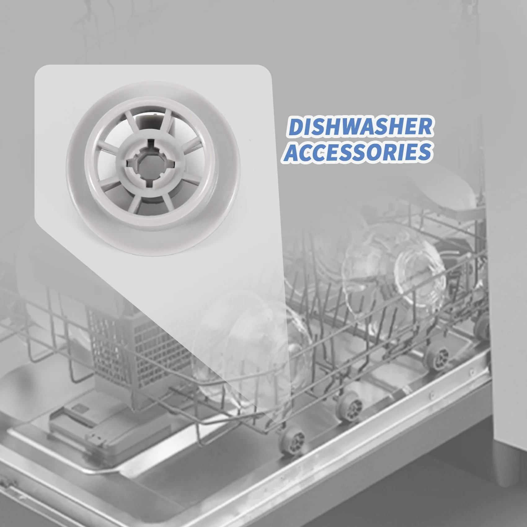 8Pcs Dishwasher Wheel Durable 165314 Dishwasher Lower Rack Wheel Replacement Fit for Whirlpool and Kenmore HOT