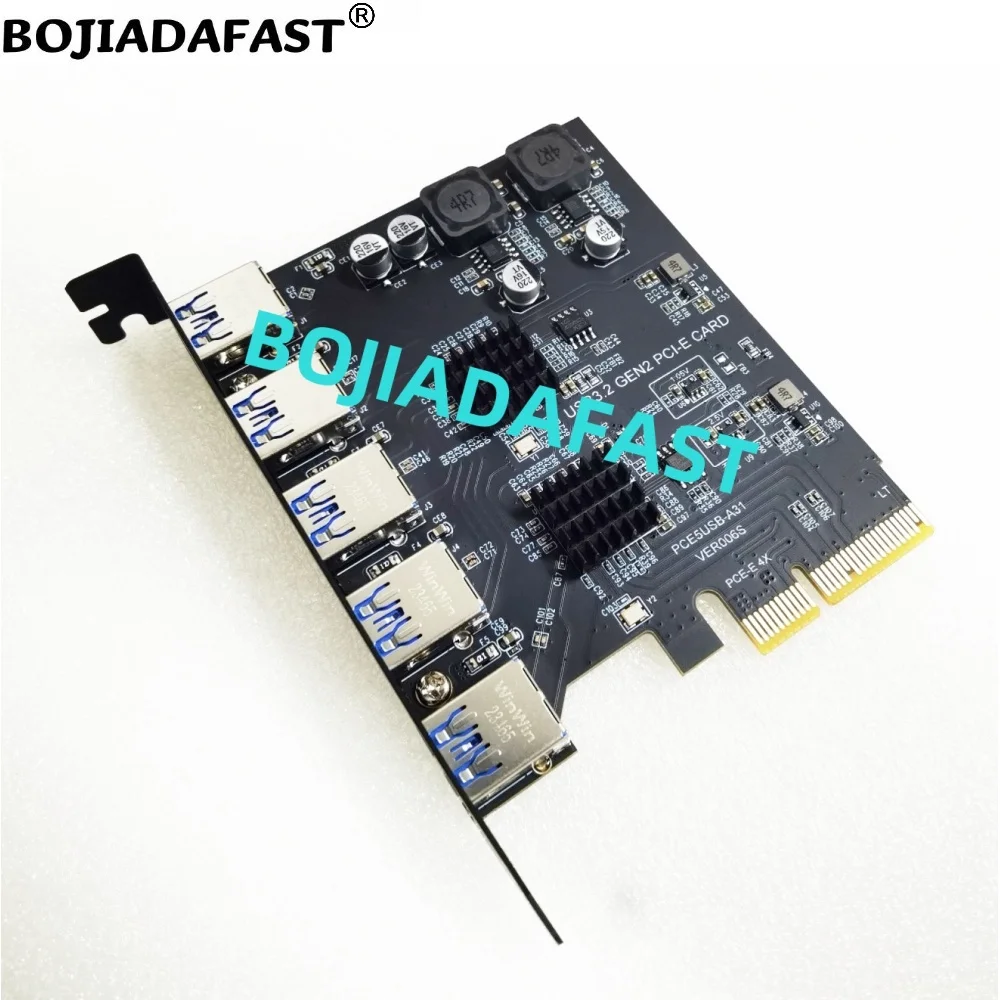 Cartão Riser de Expansão Conector tipo a Gen2 para Pci Express x4 10gbps Usb 3.2 Nova Chegada 2024 - Imagem 3