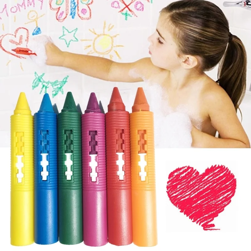 1/2/5PCS Baby Bathroom Crayons Washed Color Creative Colored Graffiti Pen  for Kids Painting Drawing Shower Bath Drawing Toys - AliExpress