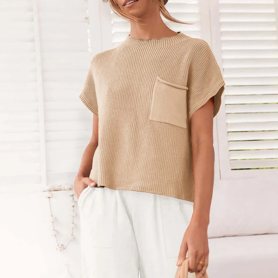 Stylish Women's Sleeveless Knit Sweater Vest