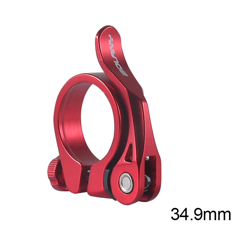 BOLANY Bicycle Seatpost Clamp Aluminum Alloy 31.8/34.9mm Quick release Seat Tube Clamp MTB Accessories and Parts bike seatpost clamp
