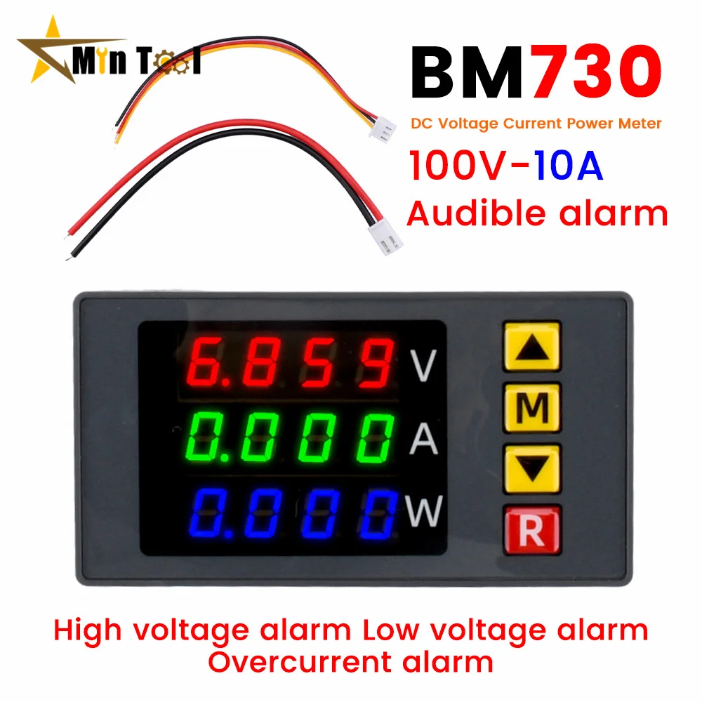 4-значный вольтметр-Амперметр BM730, ваттметр, измеритель напряжения и тока, детектор напряжения, измеритель тока для инструмента электрика 4-значный вольтметр-Амперметр BM730, ваттметр, измеритель напряжения и тока, детектор напряжения, измеритель тока для инструмента электрика