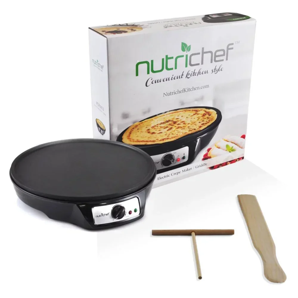 Electric Griddle and Crepe Maker Cooktop