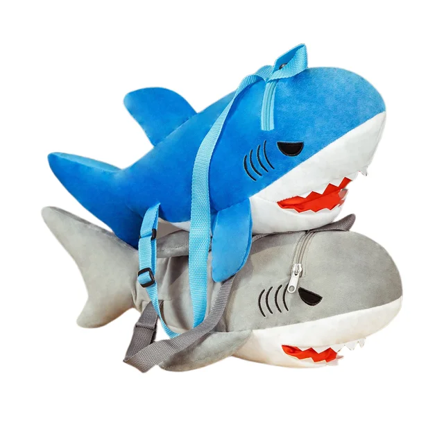 Actoyo Toddler Cute Shark Backpack, Plush Stuffed Cartoon Animal Mini  Schoolbag For 1-5 Year Old Boys And Girls