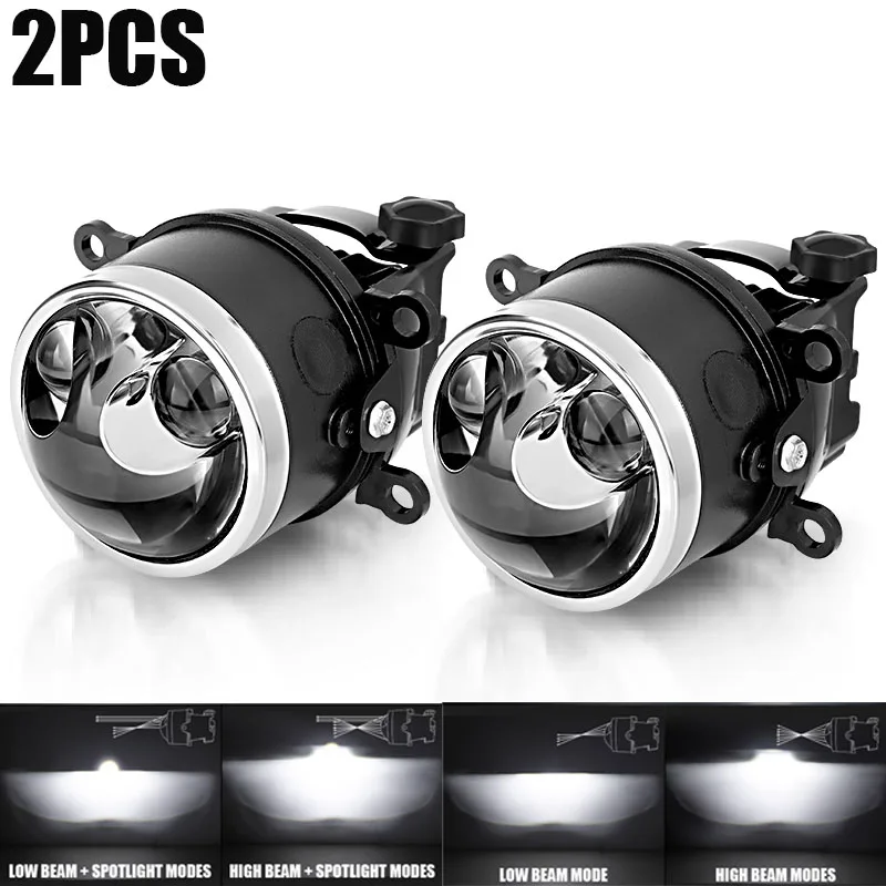 日本メーカー 9000ルーメン LED プロジェクター フォグランプ 45W×2 on