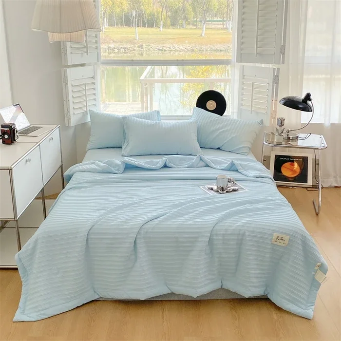 

Soybean fiber summer cool quilt single person thin summer quilt air-conditioned quilt machine washable summer double dormitory