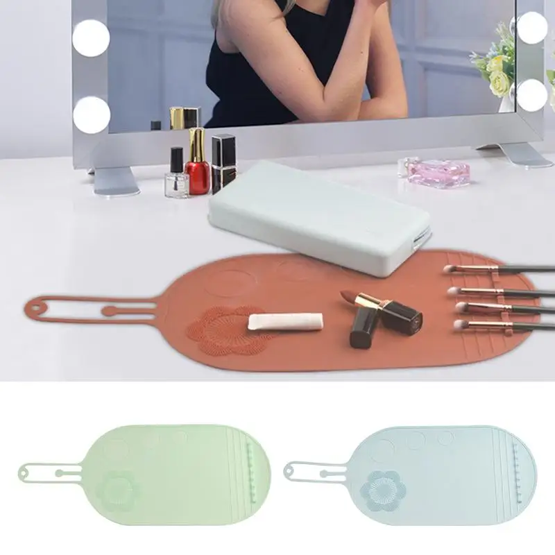 

Brush Cleaner Scrubbe Board Cosmetic Makeup Brush Washing Silicone Gel Cleaning Mat Foundation Makeup Brush Cleaner Brush Pad