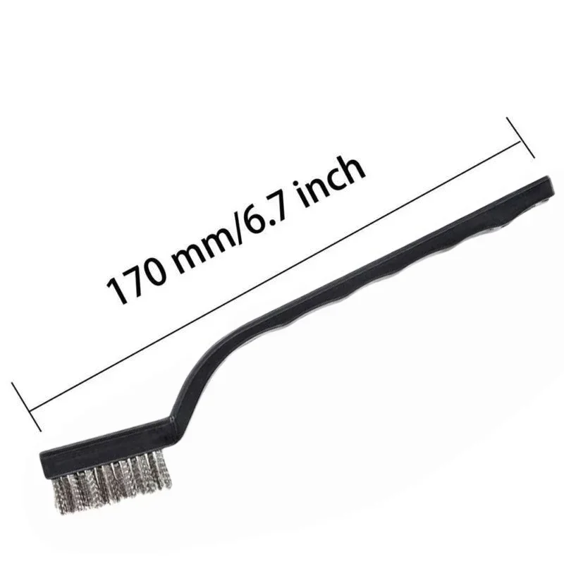 12PCS/6PCS Set Mini Metal Clening Wire Brushes DIY Paint Rust Remover Removal Cleaning Polishing Detail Metal Brushes Tools 2