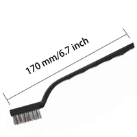 12PCS/6PCS Set Mini Metal Clening Wire Brushes DIY Paint Rust Remover Removal Cleaning Polishing Detail Metal Brushes Tools 2