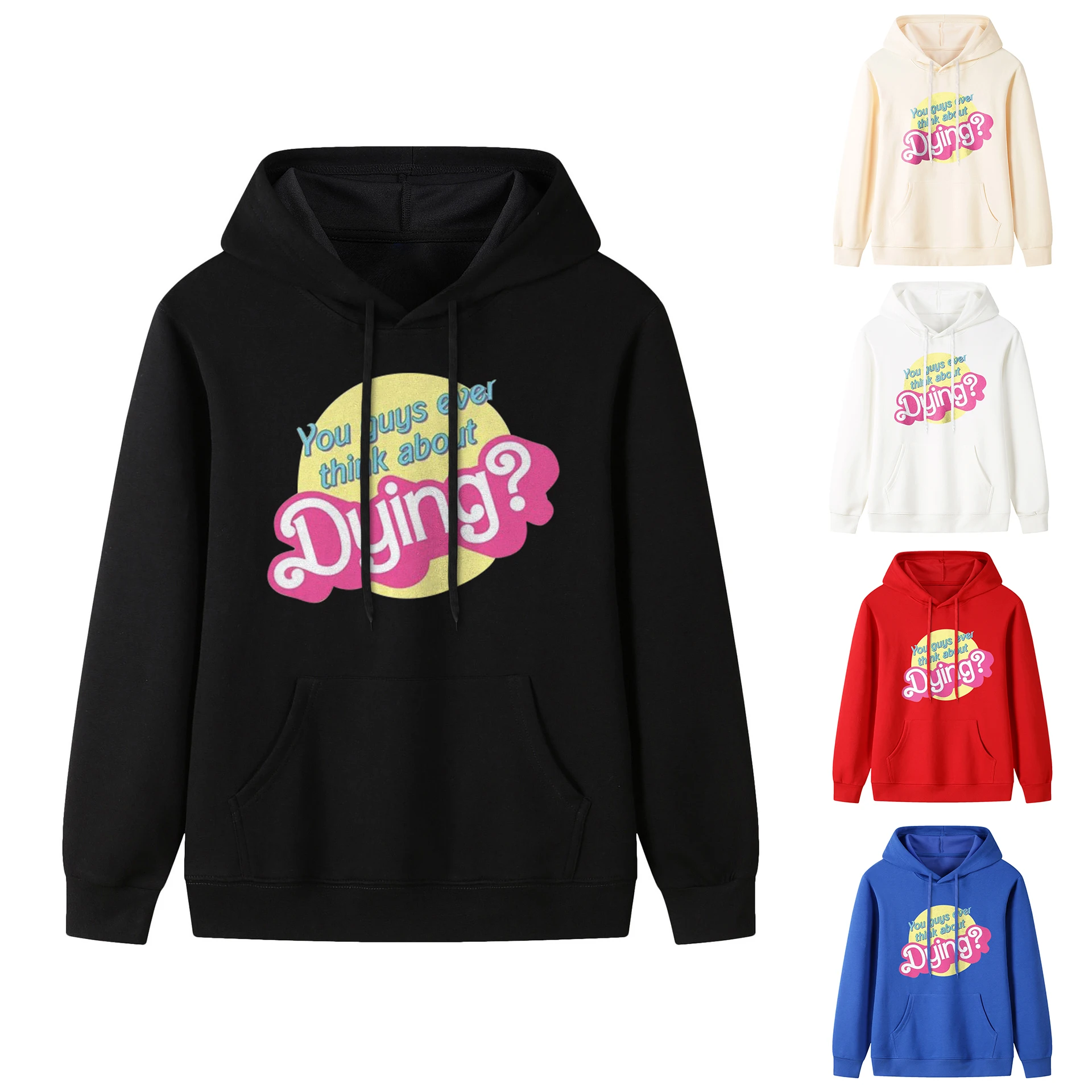 

Letter Graphic Printed Hoodie Women's Autumn/Winter Vintage Plus Size Sweatshirt Harajuku Long Sleeve Hooded Jacket Clothing