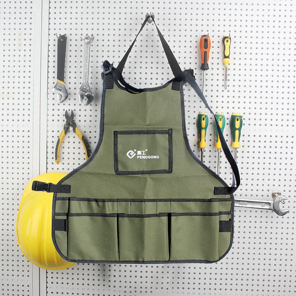 Multifunctional Waterproof Tool Apron for Woodworkers
