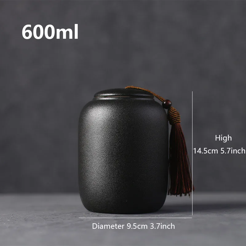 Cremation Urn Ceramic Urns for Pet Black Cremation Human Ashes Small Keepsake Funeral Casket Memoria Urn