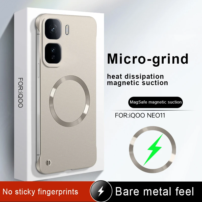 Ultra Thin Frameless Magnetic Hard Cover Case