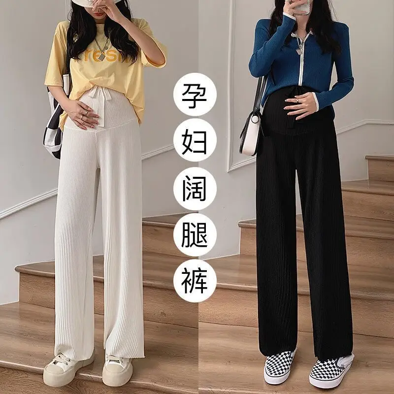 Maternity pants Women's High Waist Pants for Pregnant Women Summer Wear Thin Waist Pregnant Women