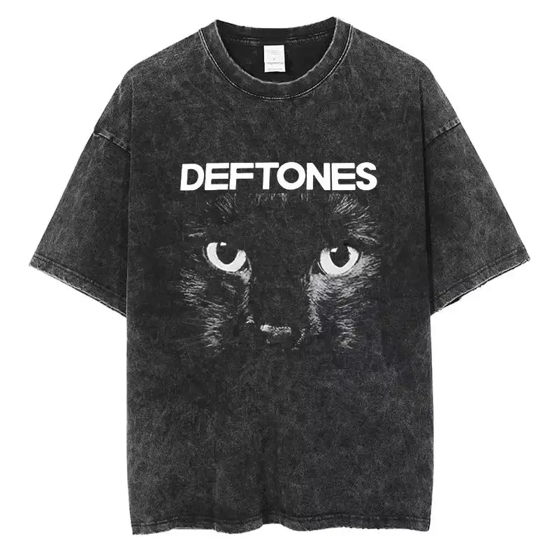 Neues Hip-Hop Washed Kurzarm-Rundhals-Y2K-T-Shirt Herrenbekleidung Neues Top und T-Shirt Herren-T-Shirt Camisetas – Detail 11